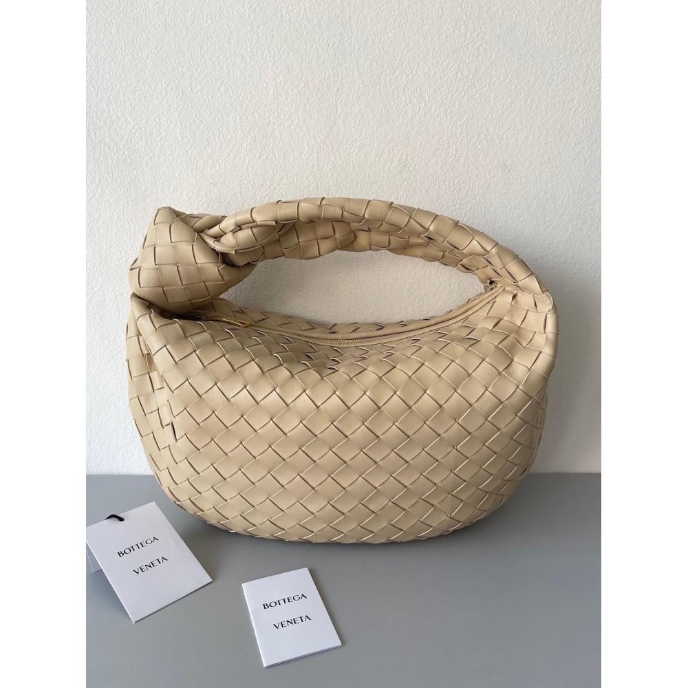 Bottega Veneta BV Jodie Teen Bag In Porridge Intrecciato Lambskin