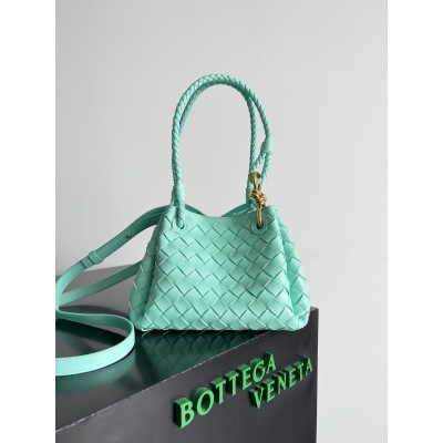 Bottega Veneta Parachute Small Bag in Green Oasis Intrecciato Lambskin