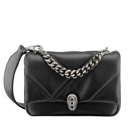 Bvlgari Serpenti Cabochon Mini Bag In Black Calfskin TDBS2403