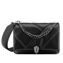 Bvlgari Serpenti Cabochon Small Bag In Black Calfskin TDBS2404