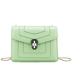 Bvlgari Serpenti Forever Small Crossbody Bag In Mint Leather TDBS2417