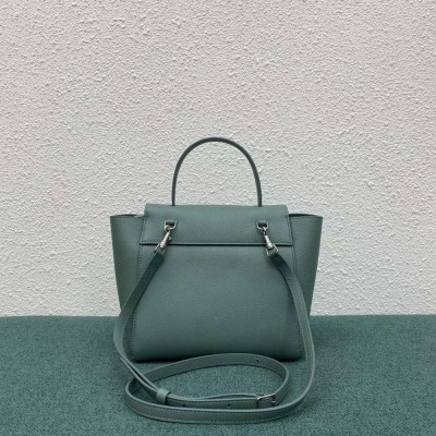 Celine Belt Nano Bag In Celadon Grained Calfskin TDBS2464