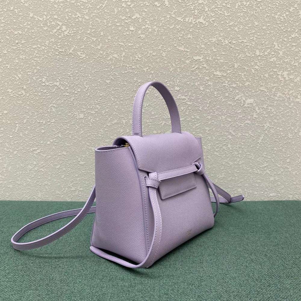 Celine Belt Nano Bag In Lilas Grained Calfskin TDBS2468