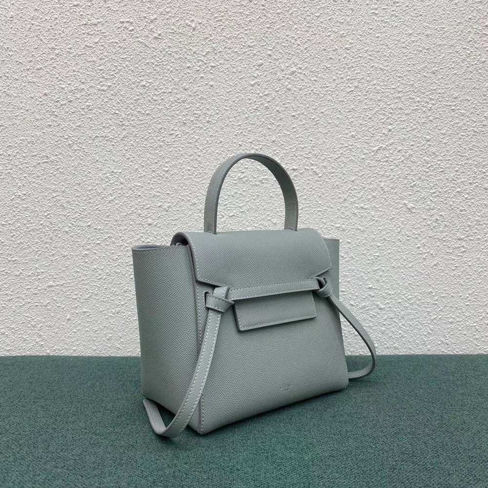 Celine Belt Nano Bag In Mineral Grained Calfskin TDBS2469