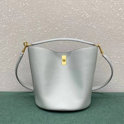 Celine Bucket 16 Bag In Mineral Smooth Calfskin TDBS2517