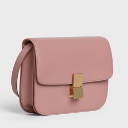 Celine Classic Box Medium Bag In Antique Rose Box Calfskin TDBS2494