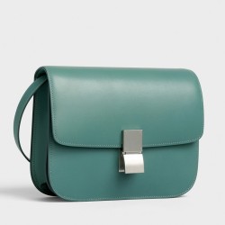 Celine Classic Box Medium Bag In Celadon Box Calfskin TDBS2499