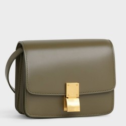 Celine Classic Box Small Bag In Army Green Box Calfskin TDBS2503