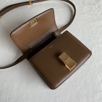 Celine Classic Box Small Bag In Camel Box Calfskin TDBS2506