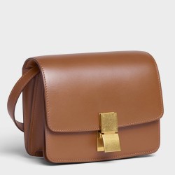 Celine Classic Box Small Bag In Camel Box Calfskin TDBS2506