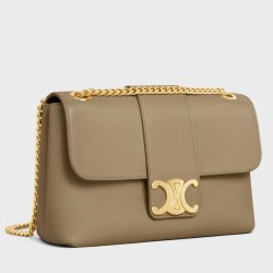 Celine Medium Victoire Bag in Brown Sepia Calfskin TDBS2634