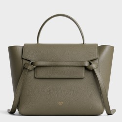 Celine Micro Belt Bag In Army Green Grained Calfskin TDBS2480