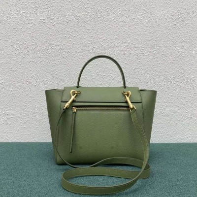 Celine Micro Belt Bag In Light Khaki Grained Calfskin TDBS2485