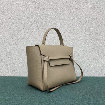 Celine Micro Belt Bag In Light Taupe Grained Calfskin TDBS2486