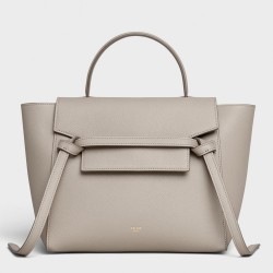 Celine Micro Belt Bag In Light Taupe Grained Calfskin TDBS2486