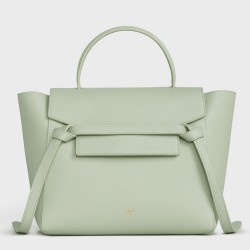 Celine Micro Belt Bag In Vert D'eau Grained Calfskin TDBS2490