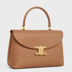 Celine Nino Medium Bag in Brown Calfskin TDBS2584