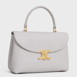 Celine Nino Medium Bag in Cloudy Grey Calfskin TDBS2585