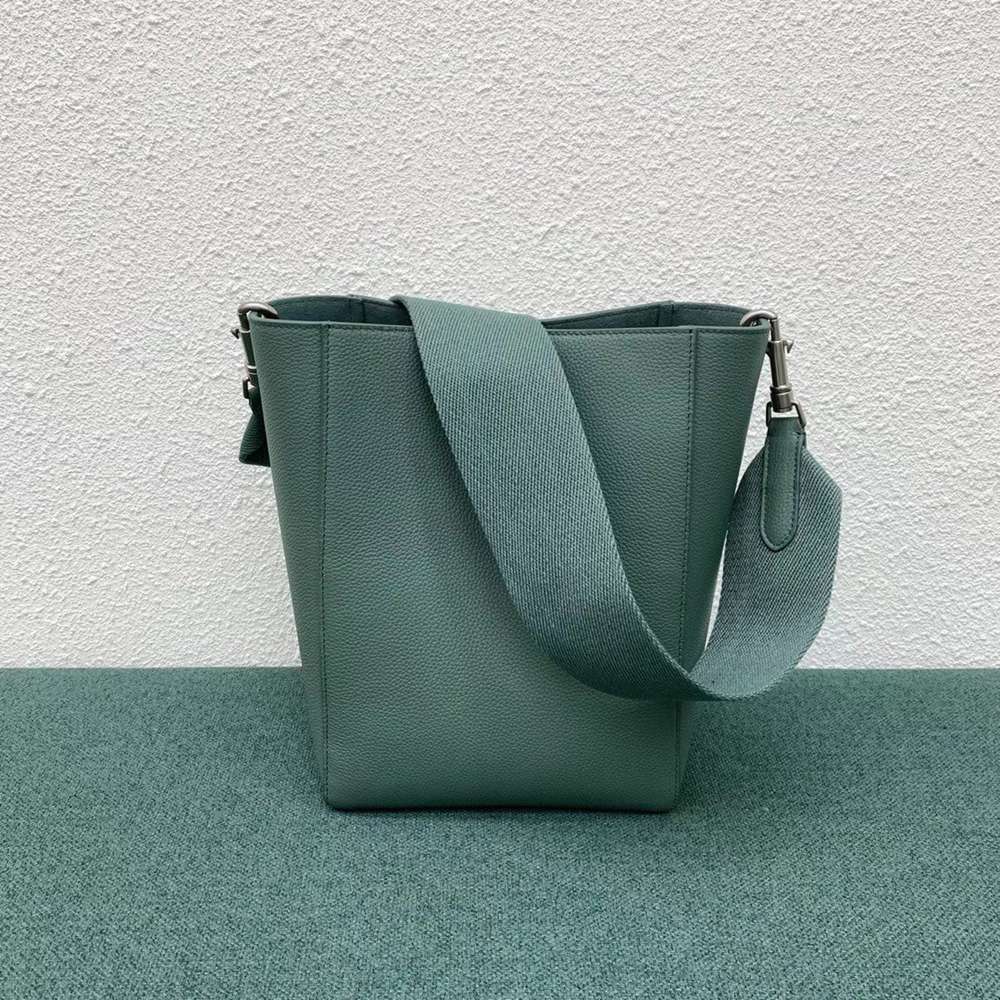 Celine Sangle Small Bucket Bag In Celadon Calfskin TDBS2527