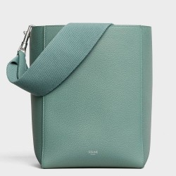 Celine Sangle Small Bucket Bag In Celadon Calfskin TDBS2527