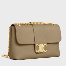 Celine Teen Victoire Bag in Brown Sepia Calfskin TDBS2637