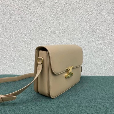 Celine Triomphe Large Bag In Nude Calfskin TDBS2606