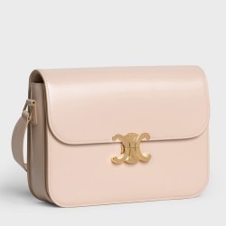 Celine Triomphe Large Bag In Nude Calfskin TDBS2606