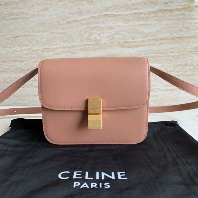 Celine Classic Box Teen Bag In Antique Rose Box Calfskin