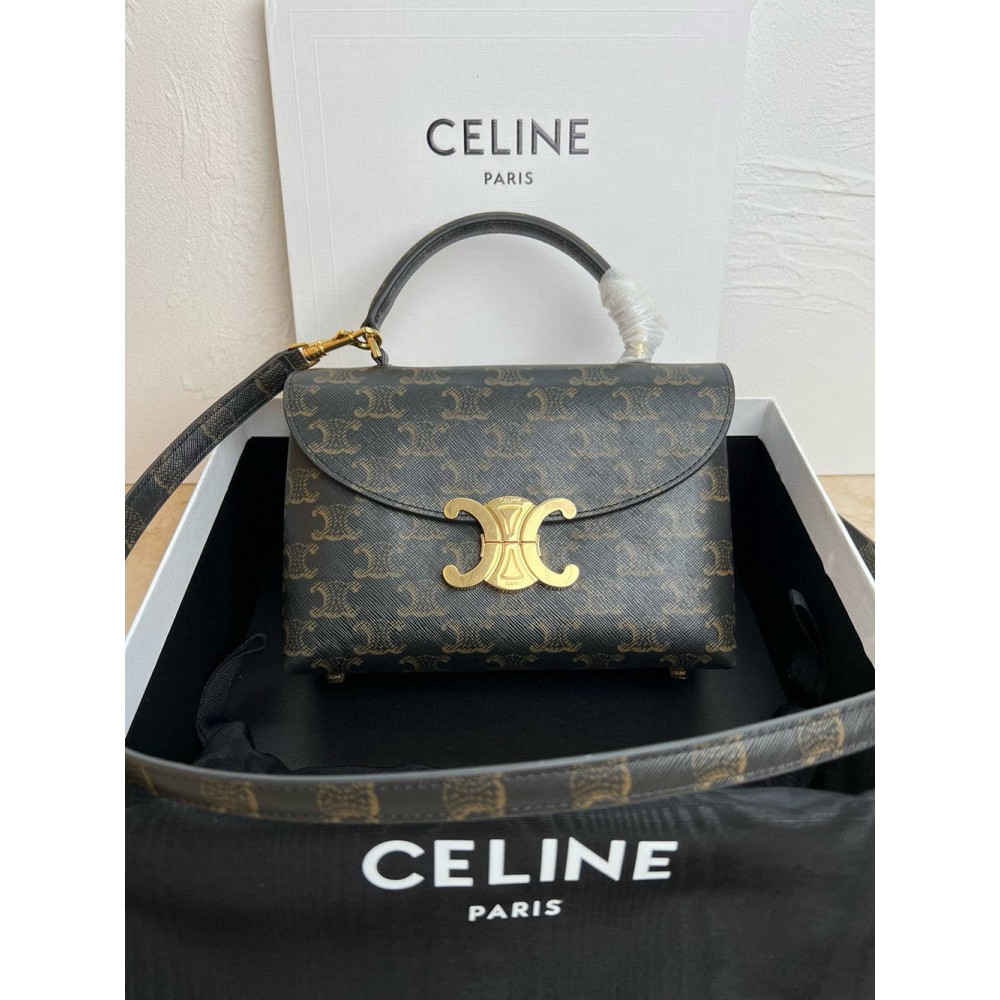 Celine Nino Teen Bag in Triomphe Canvas