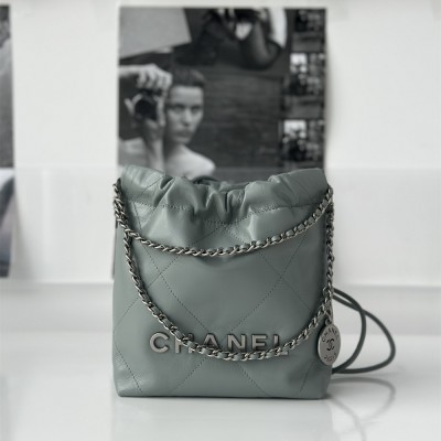 Chanel 23S Series Misty Blue Mini Shopping Bag