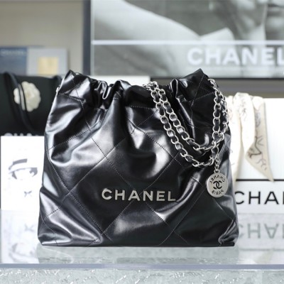 Chanel Shopping Bag 22Bag Small Black and Silver