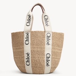 Chloe Large Woody Basket Bag In Hand-woven TDBS2668