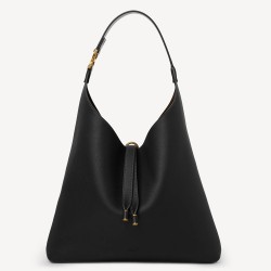 Chloe Marcie Hobo Bag in Black Grained Leather TDBS2639