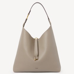 Chloe Marcie Hobo Bag in Grey Grained Leather TDBS2641