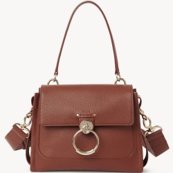 Chloe Small Tess Day Bag In Caramel Grained Leather TDBS2663