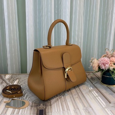 Delvaux Brillant MM Bag in Brown Rodeo Calf Leather TDBS2722