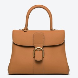 Delvaux Brillant MM Bag in Brown Rodeo Calf Leather TDBS2722