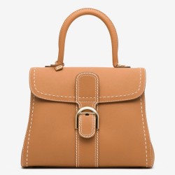 Delvaux Brillant MM Surpique Bag in Brown Rodeo Calf Leather TDBS2723