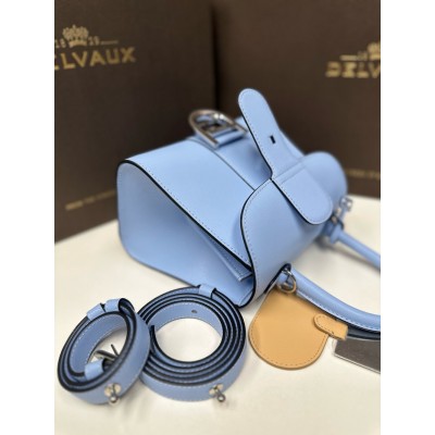 Delvaux Brillant Mini Bag in Azure Box Calf Leather TDBS2708