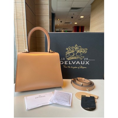 Delvaux Brillant Mini Bag in Tender Beige Box Calf Leather TDBS2711