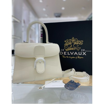 Delvaux Brillant PM Bag in Ivory Box Calf Leather TDBS2716