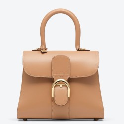 Delvaux Brillant PM Bag in Tender Beige Box Calf Leather TDBS2717