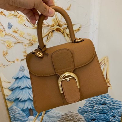 Delvaux Brillant Mini Bag in Brown Rodeo Calf Leather