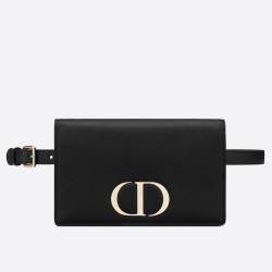 Dior 30 Montaigne 2 In 1 Belt Bag In Black Calfskin TDBS2772