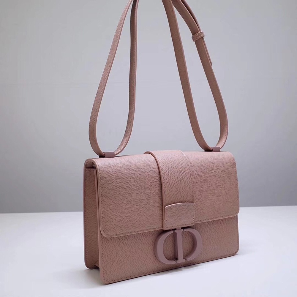 Dior 30 Montaigne Bag In Blush Matte Grained Calfskin TDBS2732