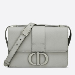 Dior 30 Montaigne Bag In Grey Ultra Matte Grained Calfskin TDBS2737