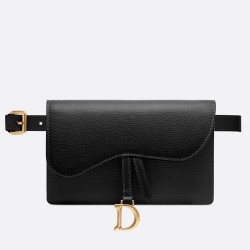 Dior Black Calfskin Saddle Belt Bag TDBS2775