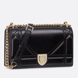 Dior Black Diorama Lambskin Bag With Large Cannage Motif TDBS25084