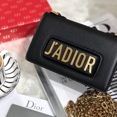 Dior Black Mini J'Adior Calfskin Flap Bag TDBS25039