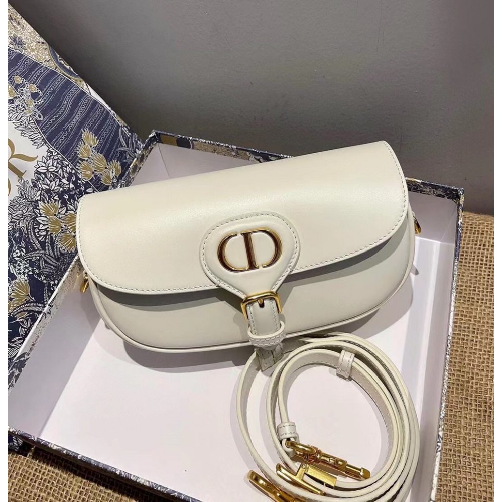 Dior Bobby East-West Bag In White Box Calfskin TDBS2794